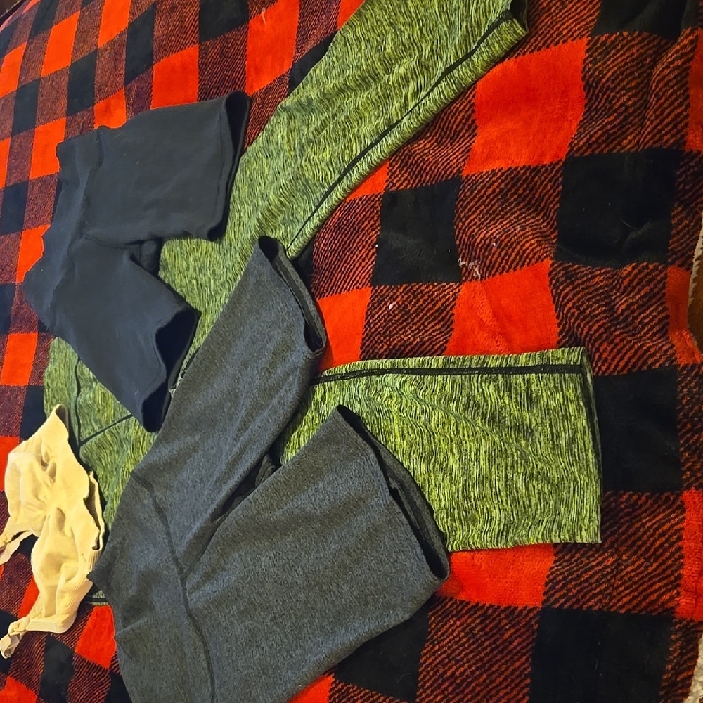 Kids Green and Gray Bottoms